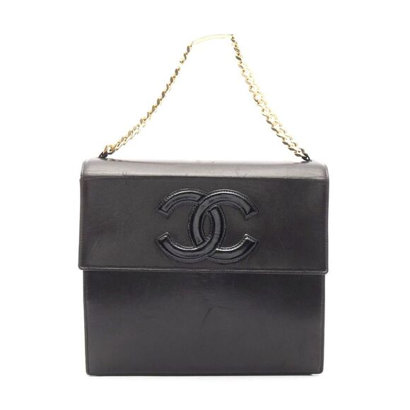 Chanel Lambskin Coco Mark Handbag Black - Picture 1 of 6